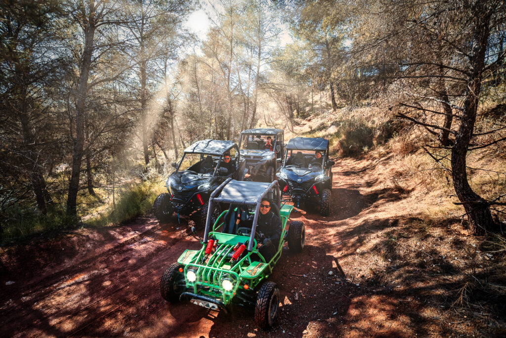 Buggy Tour Benidorm countryside
Buggy Adventure Benidorm riverbed tour
Buggy driving Costa Blanca mountains
Family buggy tour Benidorm Spain
